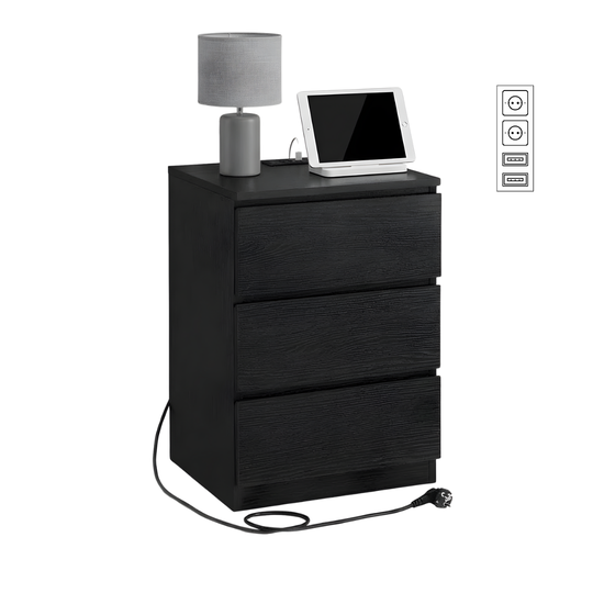 Bijzettafel met drie lades