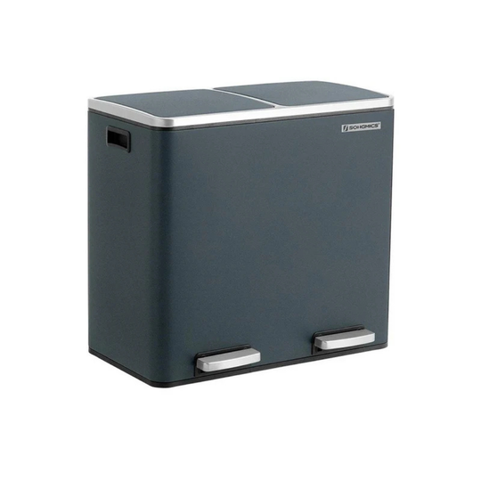 Afvalbak met Dubbele Compartimenten en Voetpedalen