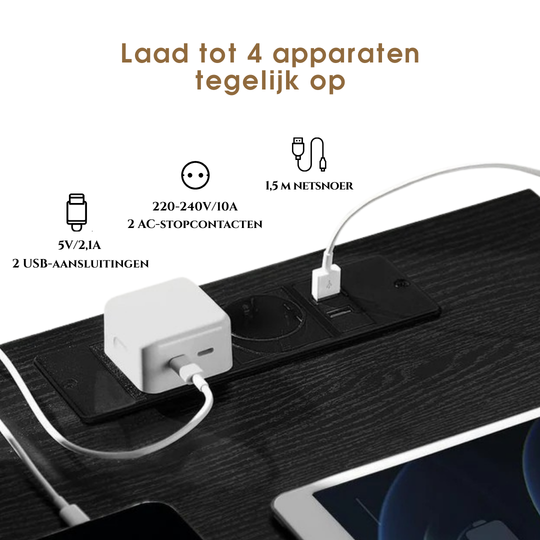 Bijzettafel met drie lades