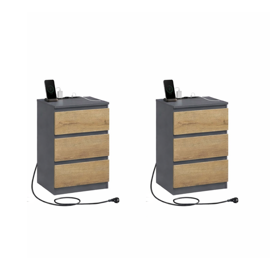 Bijzettafel met drie lades