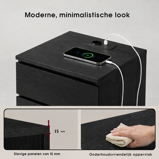 Bijzettafel met drie lades