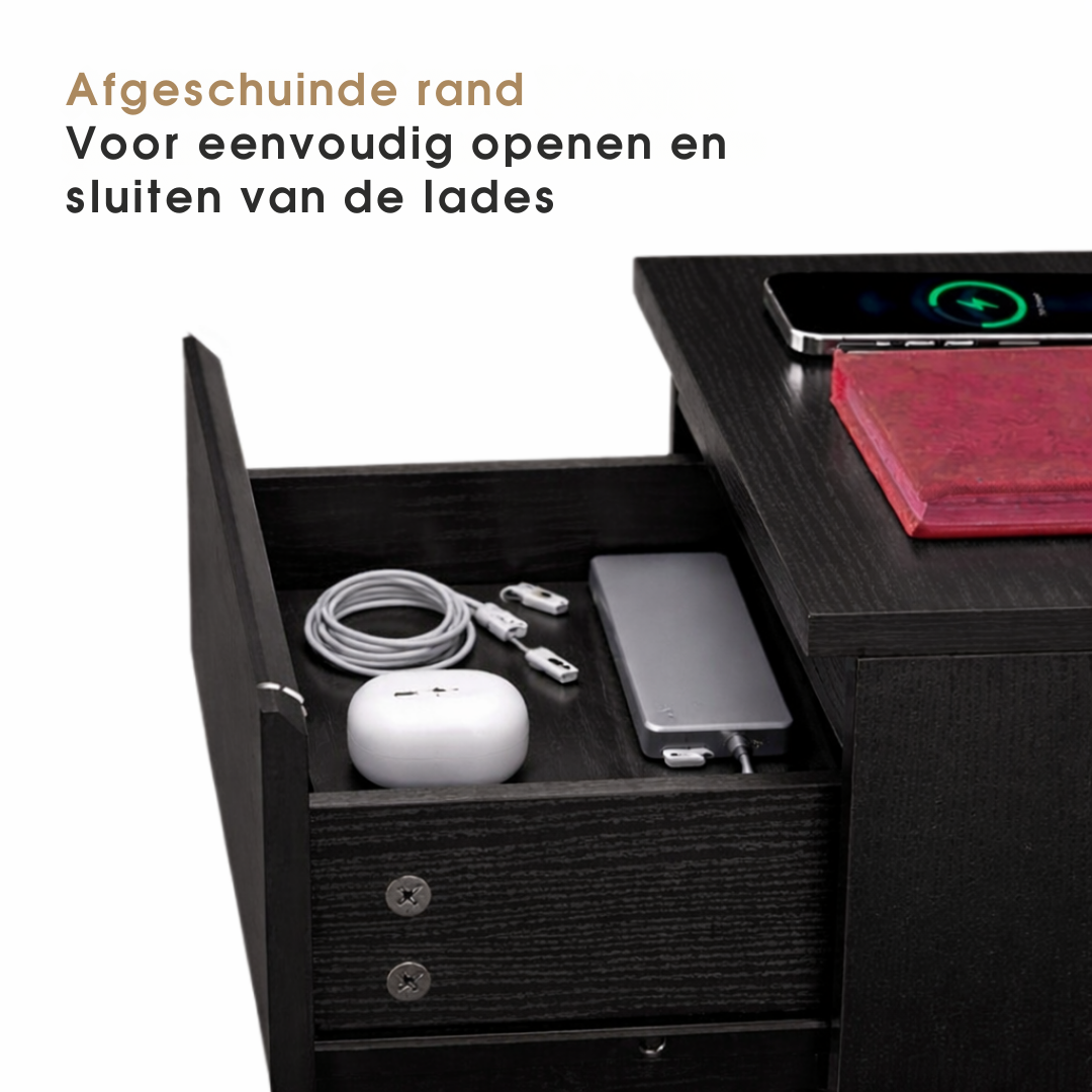 Bijzettafel met drie lades