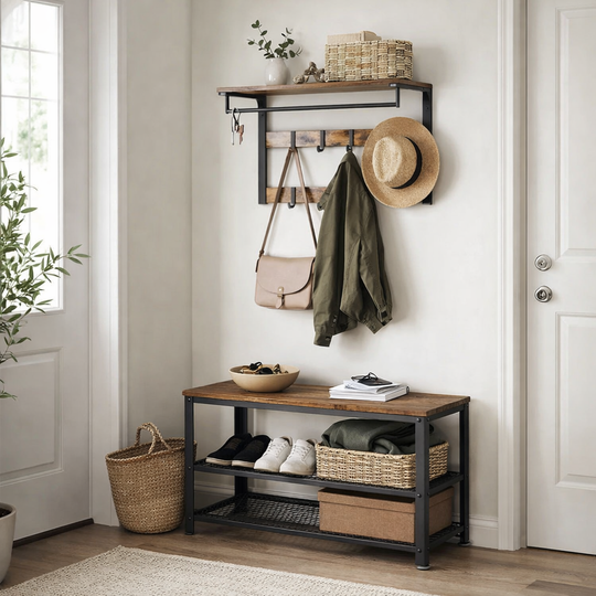 Hal meubelset met bank en kapstok