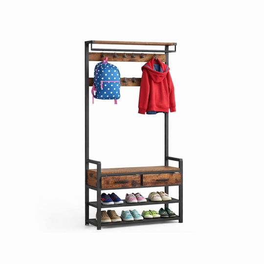 Kapstok met schoenopslag