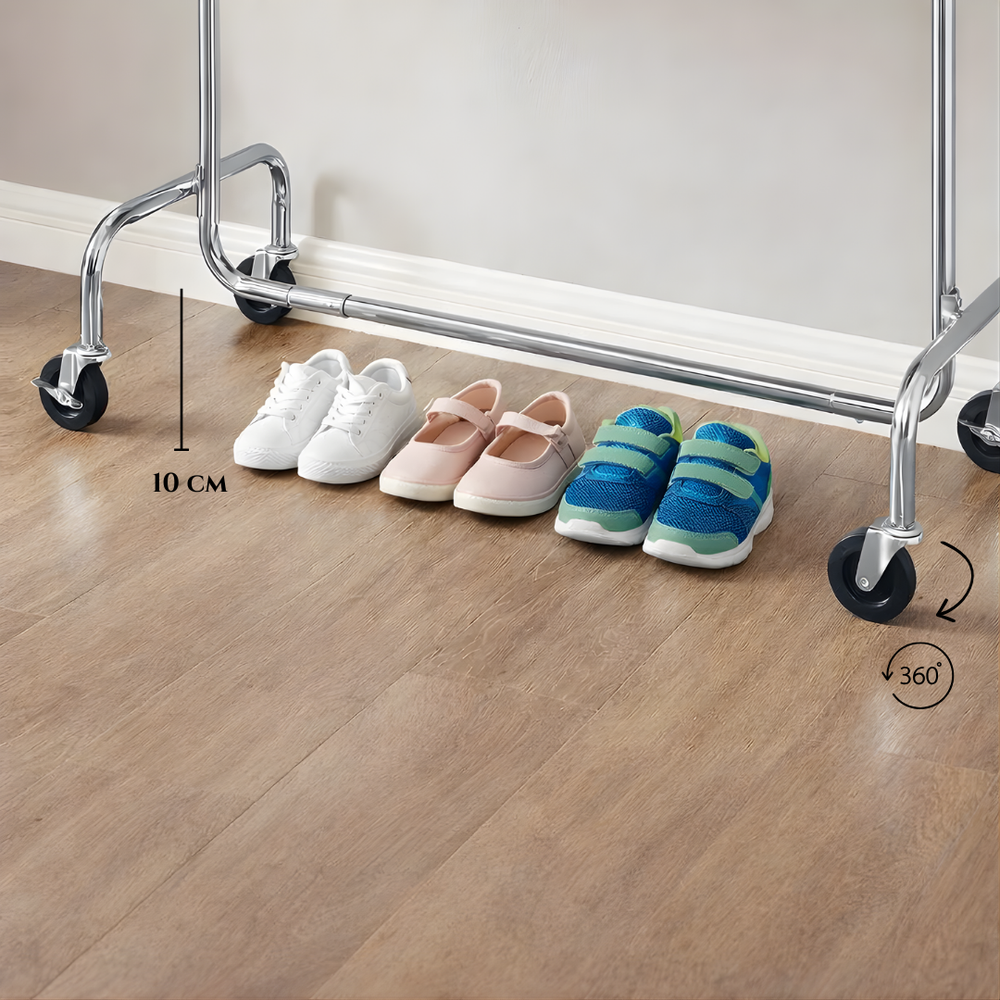 Kledingrek met metalen frame