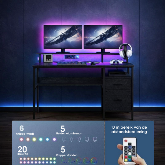 Meerlaagse bureau met laden