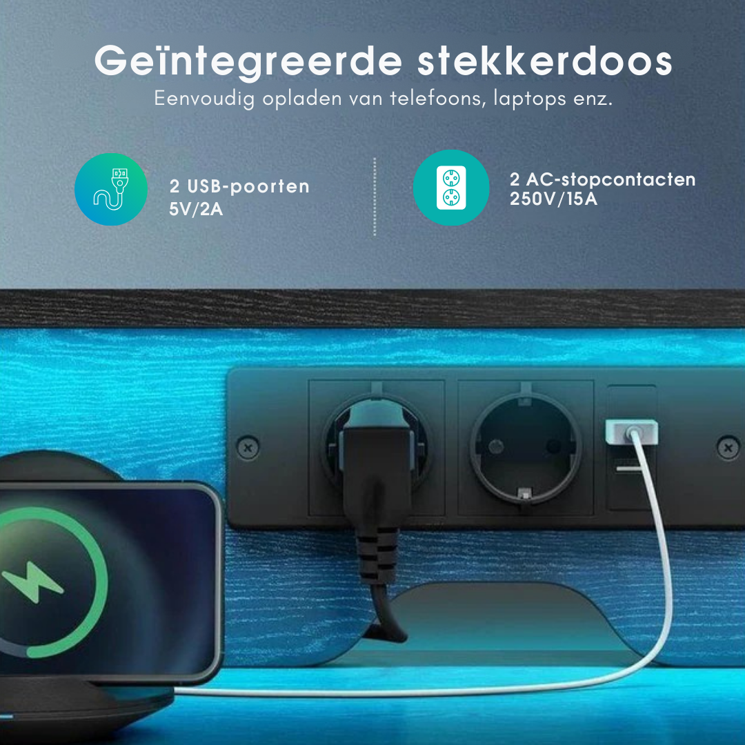 Meerlaagse bureau met laden