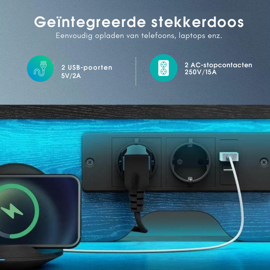 Meerlaagse bureau met laden