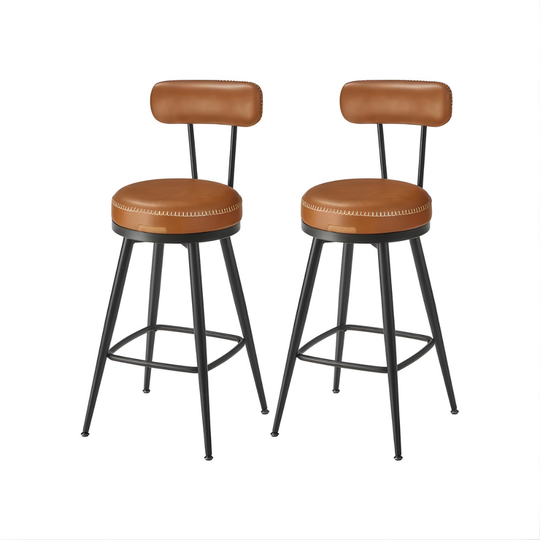 Set van twee ronde barkrukken