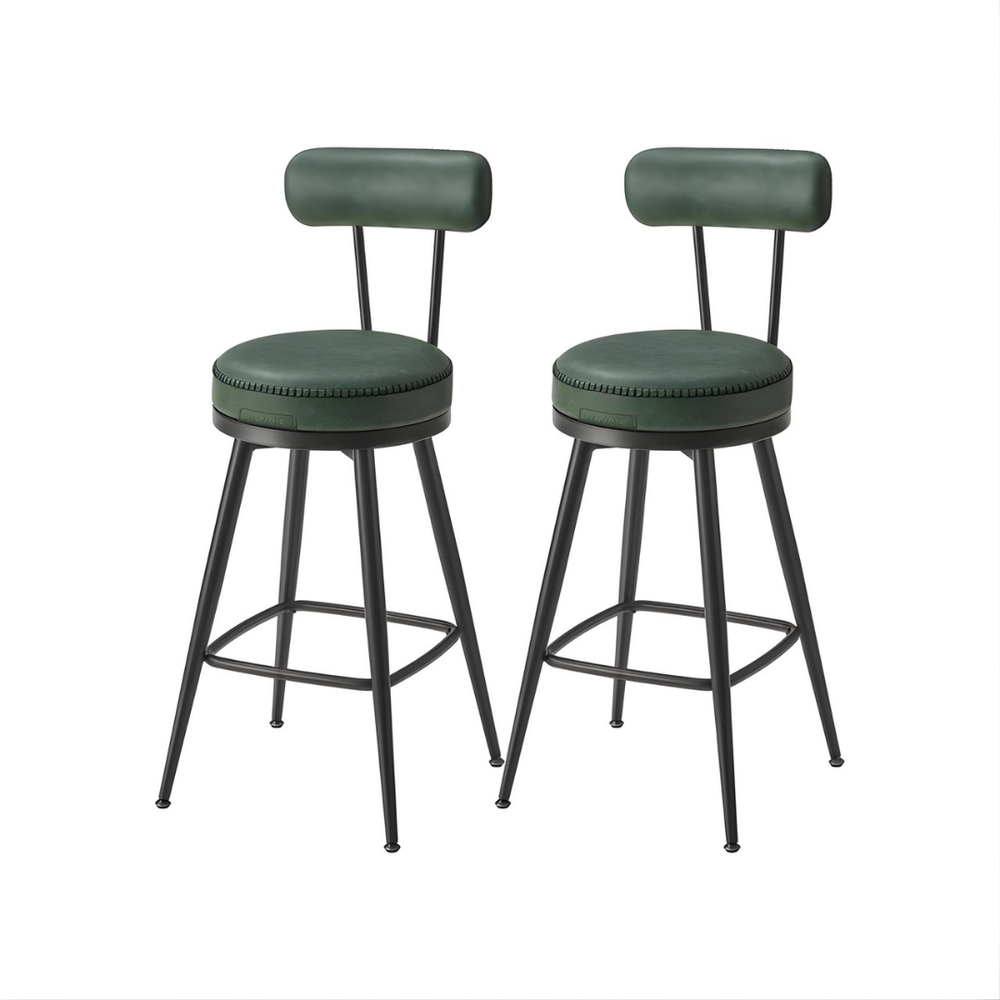 Set van twee ronde barkrukken