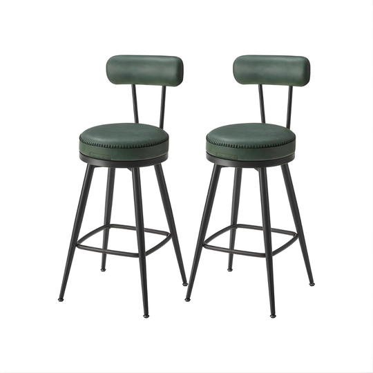 Set van twee ronde barkrukken