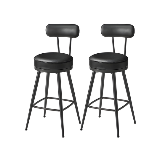 Set van twee ronde barkrukken