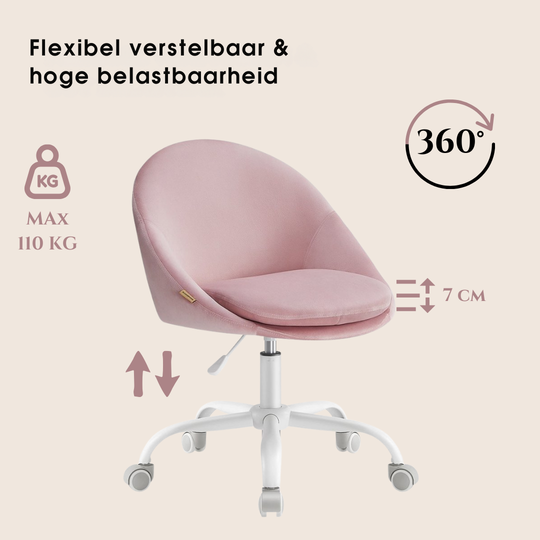 Verstelbare draaistoel