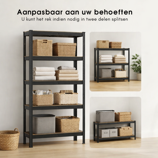 Vijflaagse opbergunit